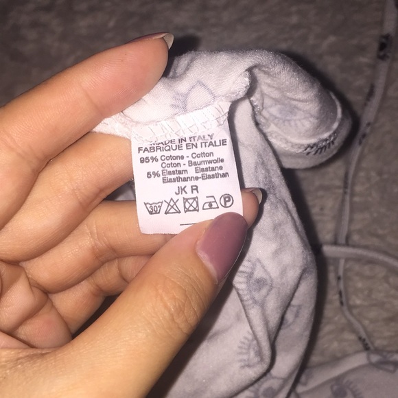 black and white Brandy All Eyes on You halter - Picture 7 of 8